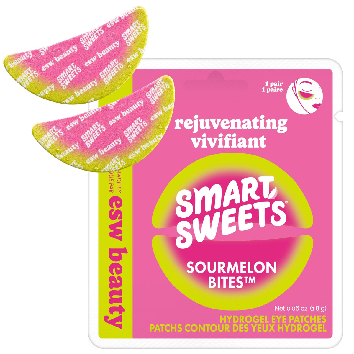 ESW x SmartSweets Rejuvenating Sourmelon Bites™ Eye Patches: 10 pc PDQ