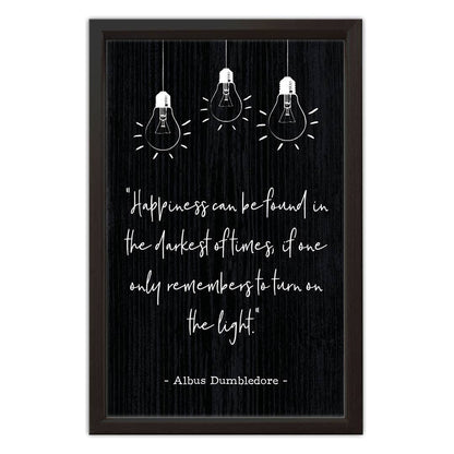 Happiness can be Found | Wood Sign: Black