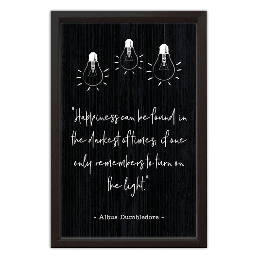 Happiness can be Found | Wood Sign: Black