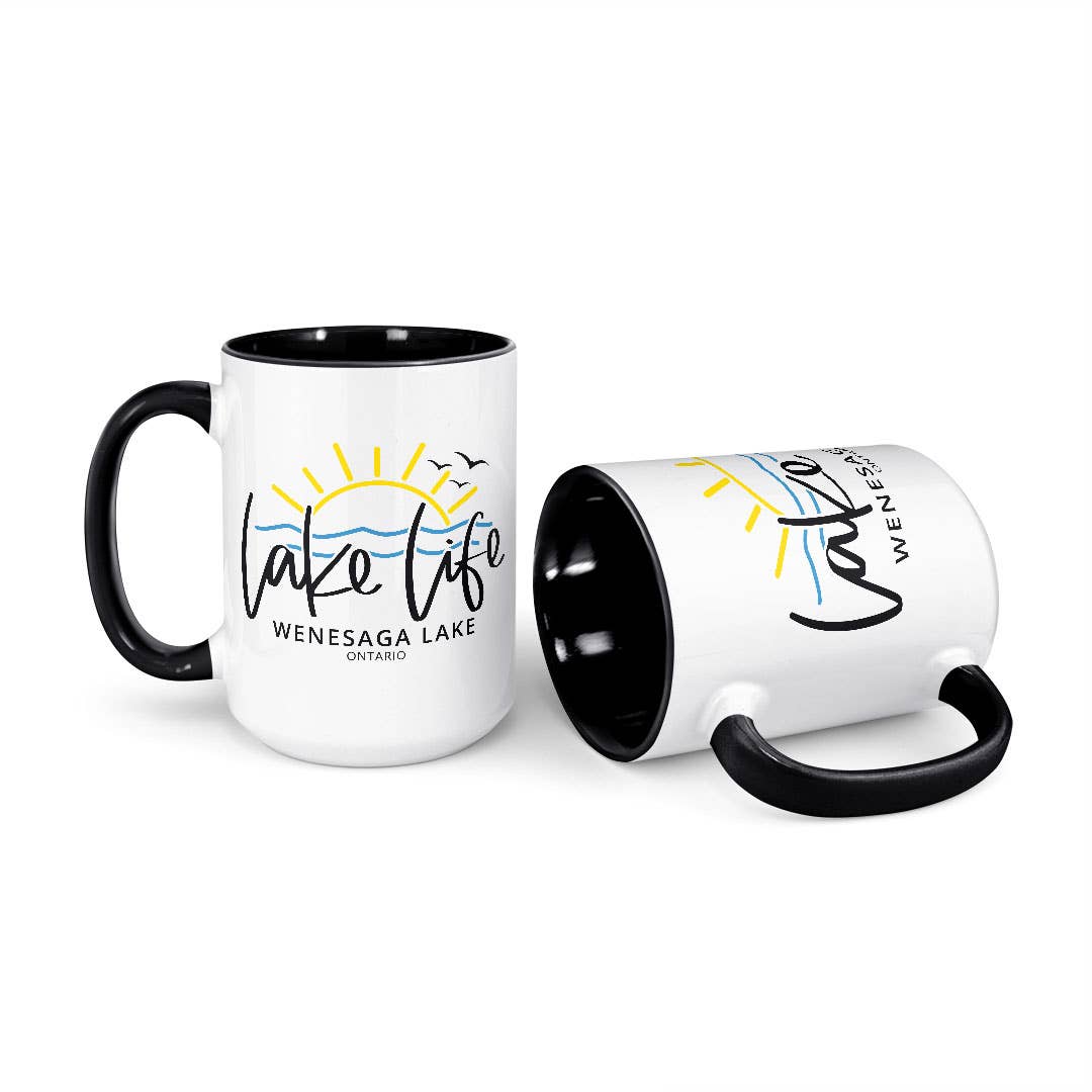 Lake Life (Custom) | 15oz Mug: White