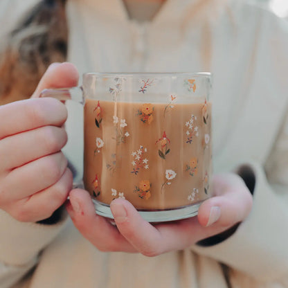 Mountain Wildflower Glass Mug