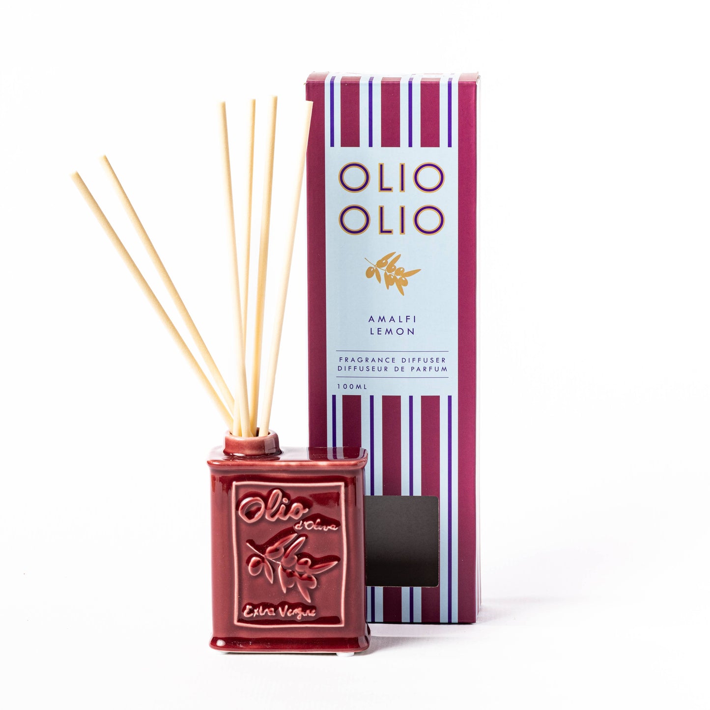 Olive Oil Burgundy 100ml Diffuser