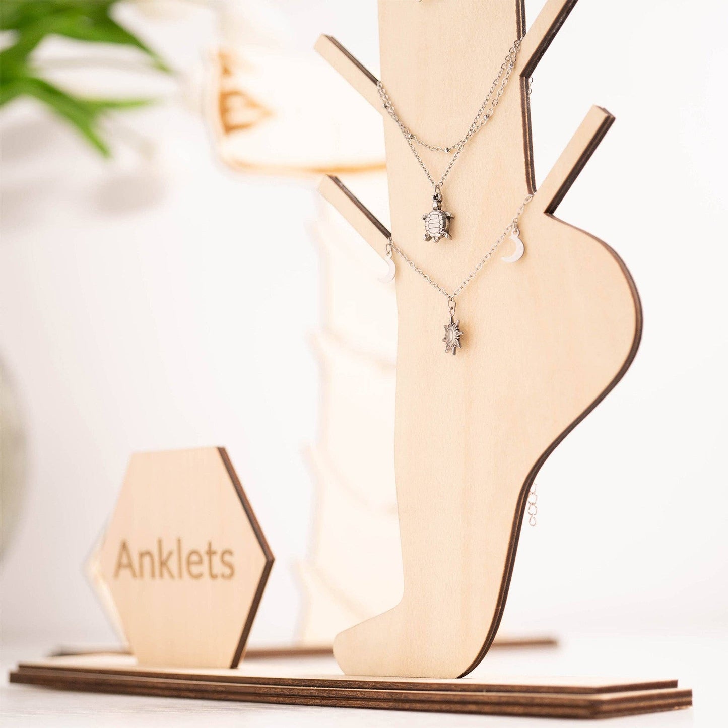 Wooden Anklet Display