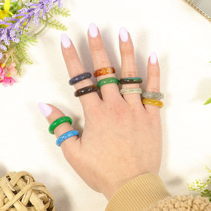 Assorted Semi-Precious Gem Stone Rings