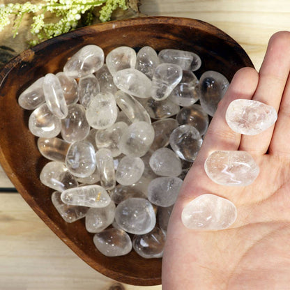 Clear Quartz Tumbled Stones (Grade A)