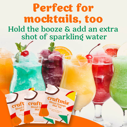 Blood Orange Mai Tai Cocktail / Mocktail Mixer