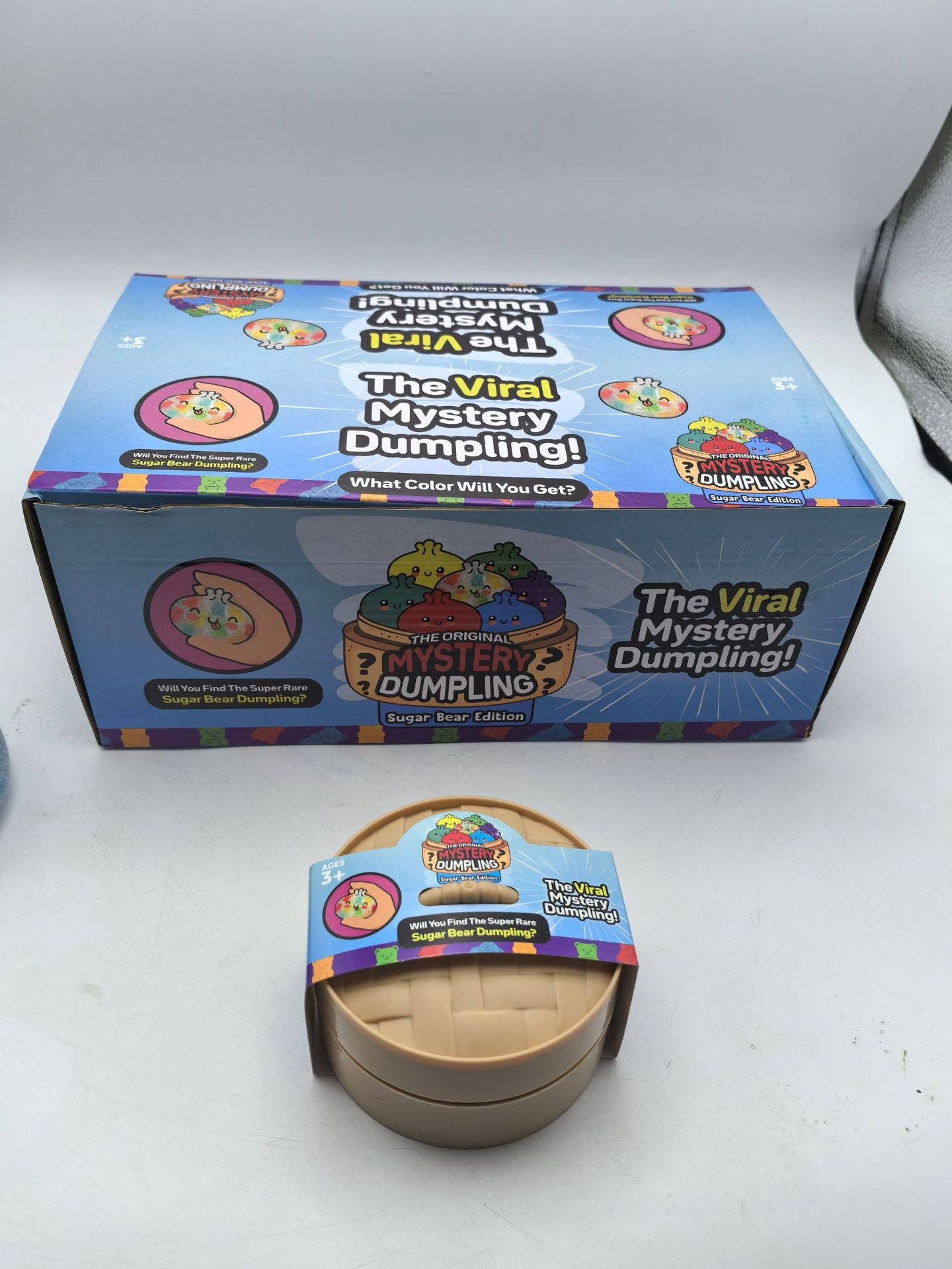 Colorful Dumpling Shape Squishy Slow Rising Gift Box Toy: Dumpling Squishy Set with Steamer Display Box