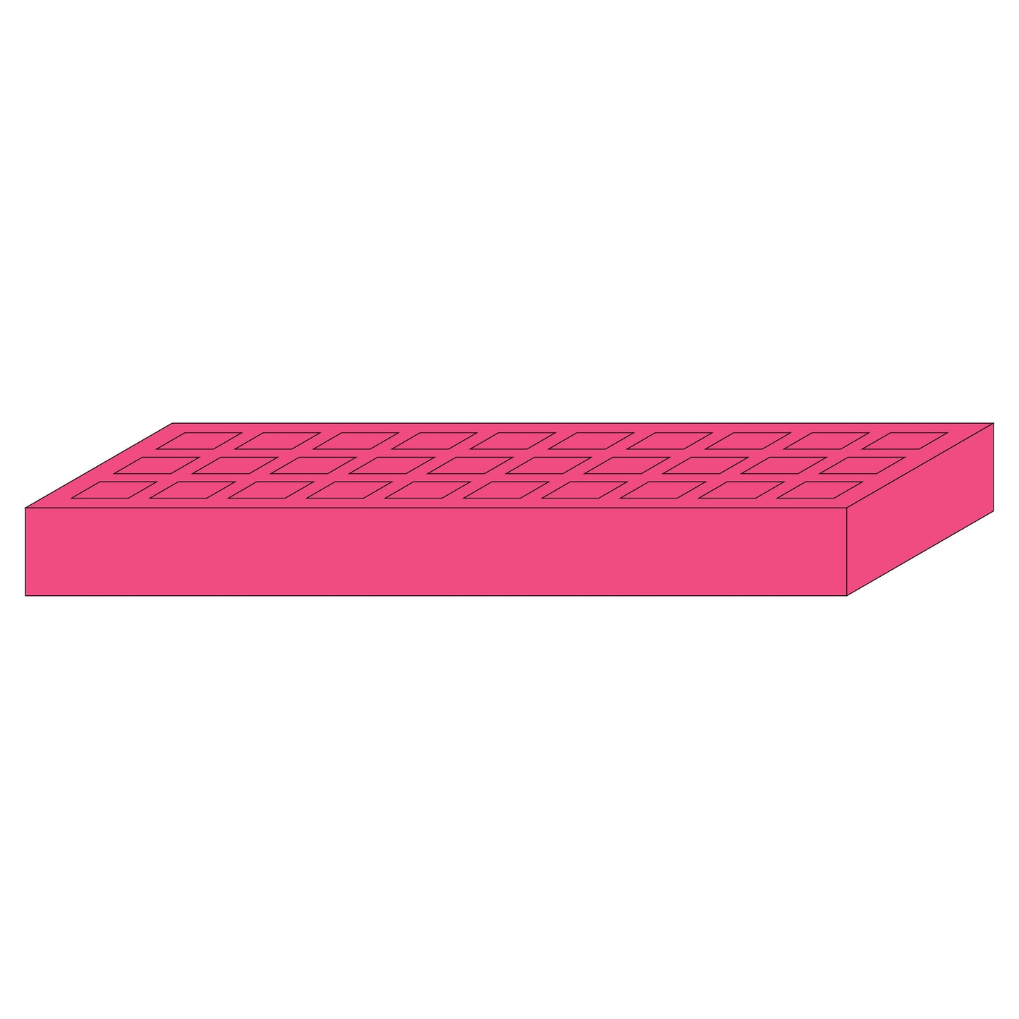 Pink Modular Display: Display Only (Not Filled)