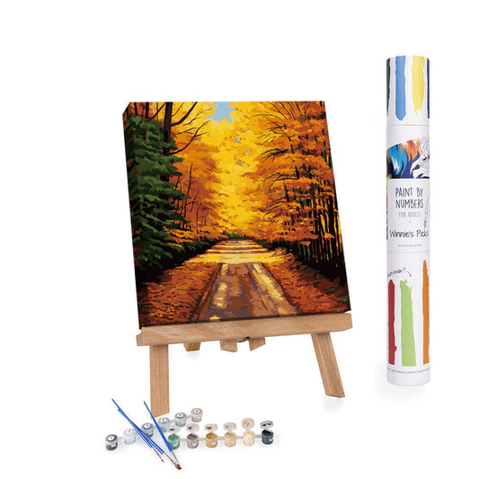 Country Lane - DIY Fall Paint by Numbers kit