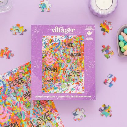 Pink Graffiti | 250 Piece Puzzle | Designed in Canada