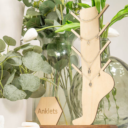 Wooden Anklet Display