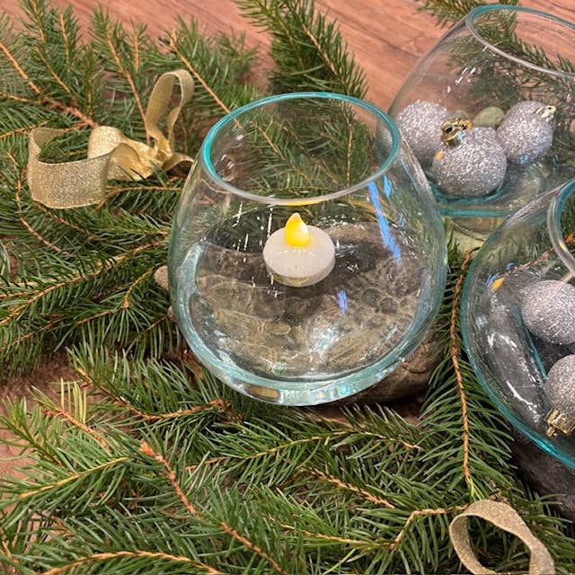 Open Hand Terrarium: Grey