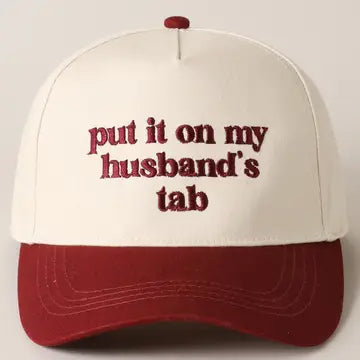 Husbands Tab Hat - Maroon