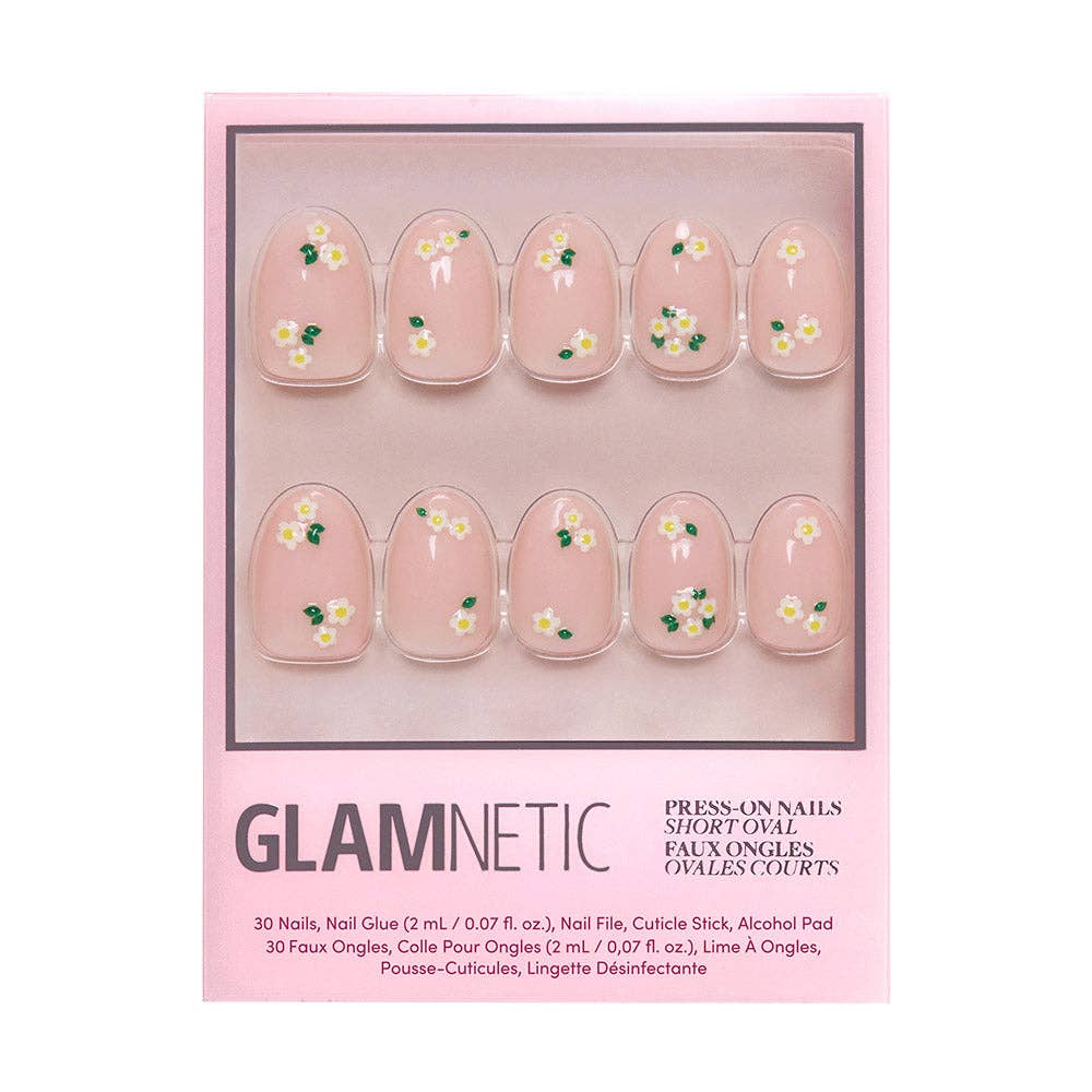 Petals Press-On Nails | Short Oval | Spring Summer Florals