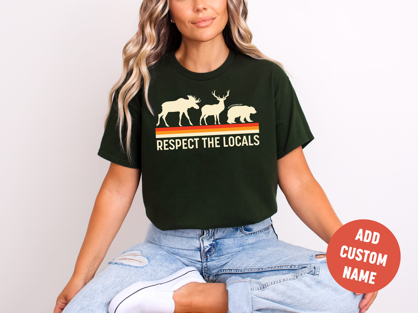 Respect The Locals Unisex T-shirt | Lake Apparel: Dark Chocolate / 2XL