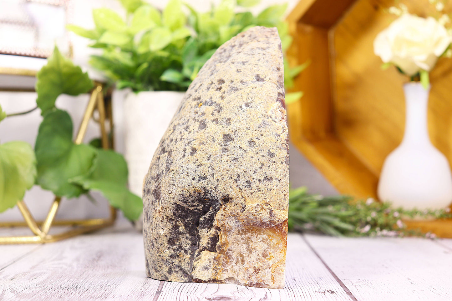 Natural Agate Bookend Pair
