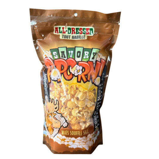 NEW Savory Popcorn - ALL DRESSED: 55g
