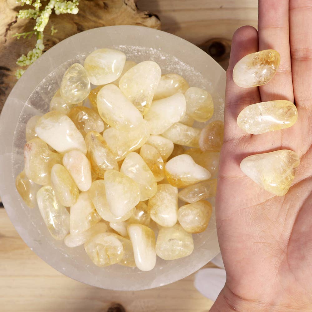 1 lb Citrine Tumbled Stones