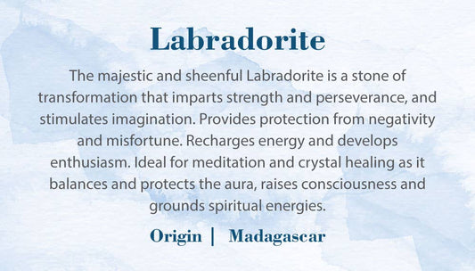 Crystal Information Cards - Labradorite