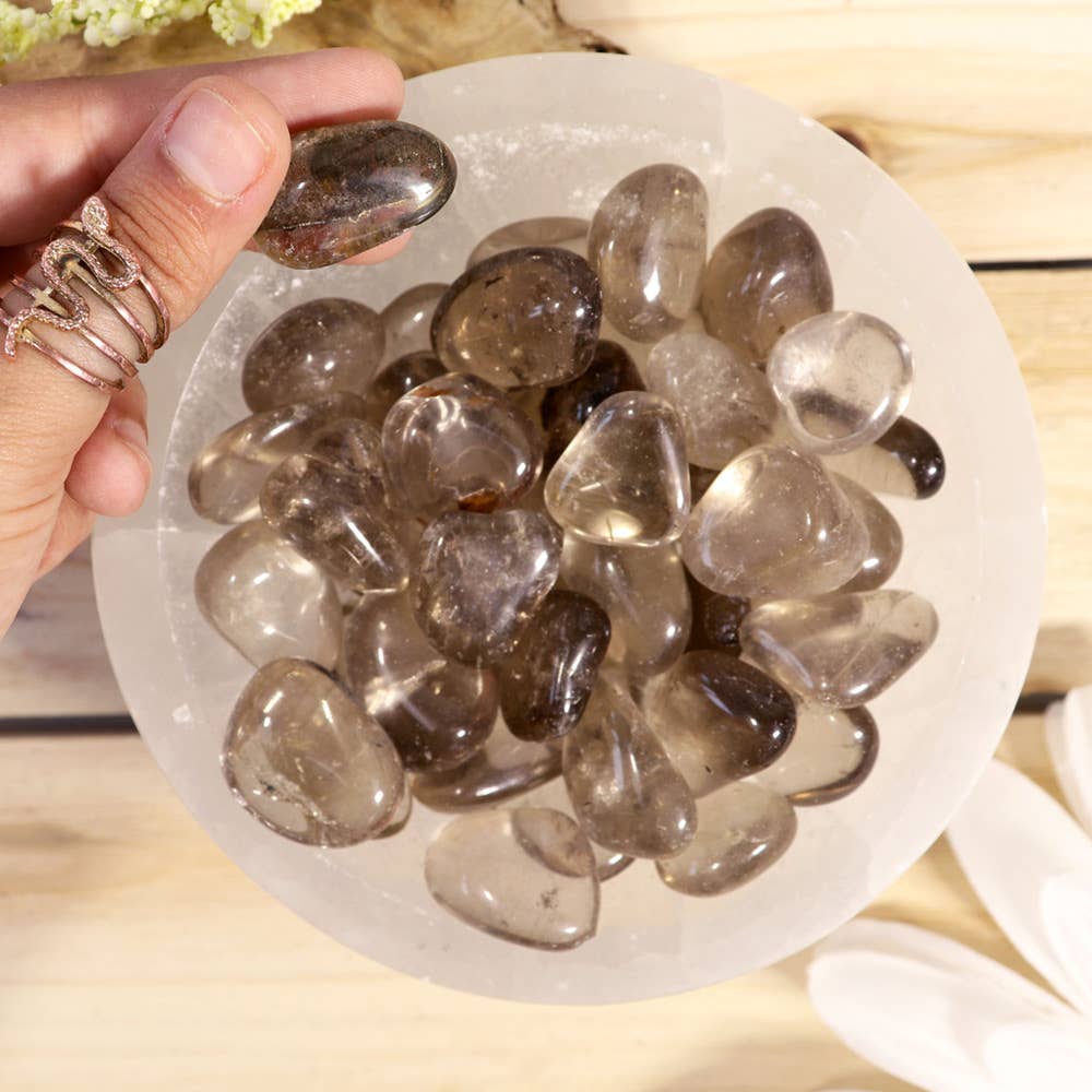 1 lb Smoky Quartz Tumbled Stones