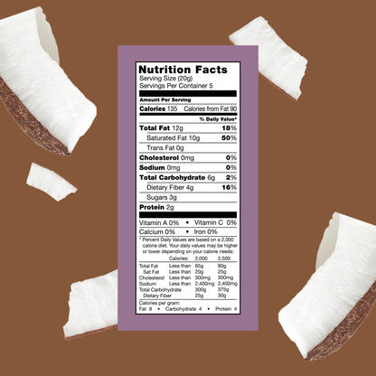 Dark Choco'Latte Coconut Chips: 6-Pack