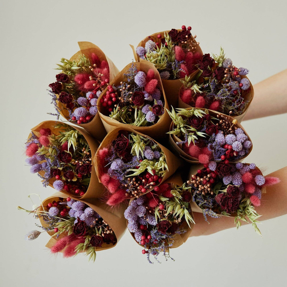 Market More Dried Flowers Bouquet – Red Romance