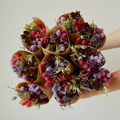Market More Dried Flowers Bouquet – Red Romance