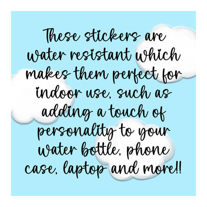 The extrovert cherry themed tarot card vinyl sticker: Loose