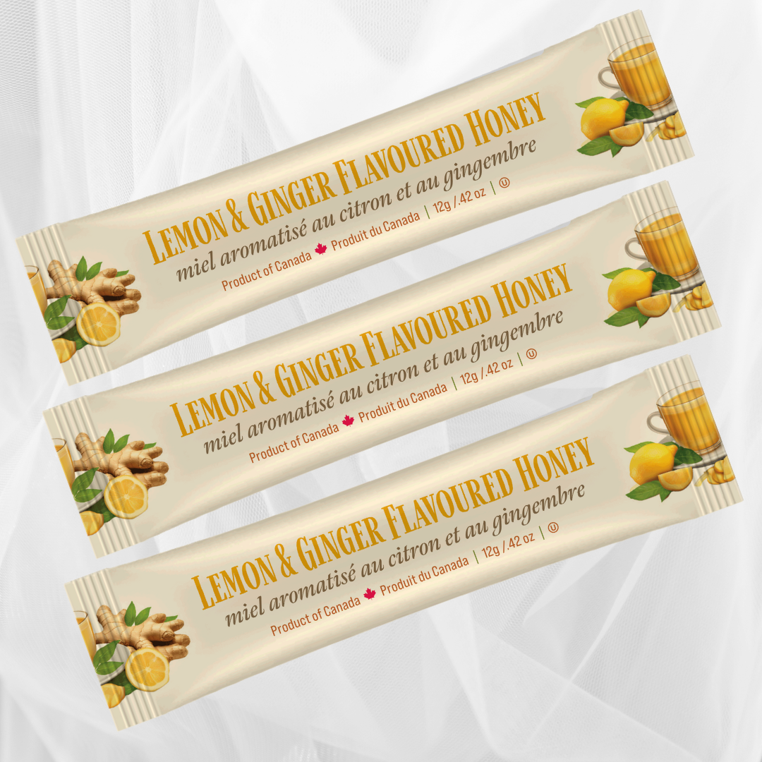 Honey Squeeze Pack - Lemon & Ginger Flavoured - OU Kosher