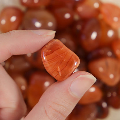 1 lb. Carnelian Tumbled Stones (Grade A)