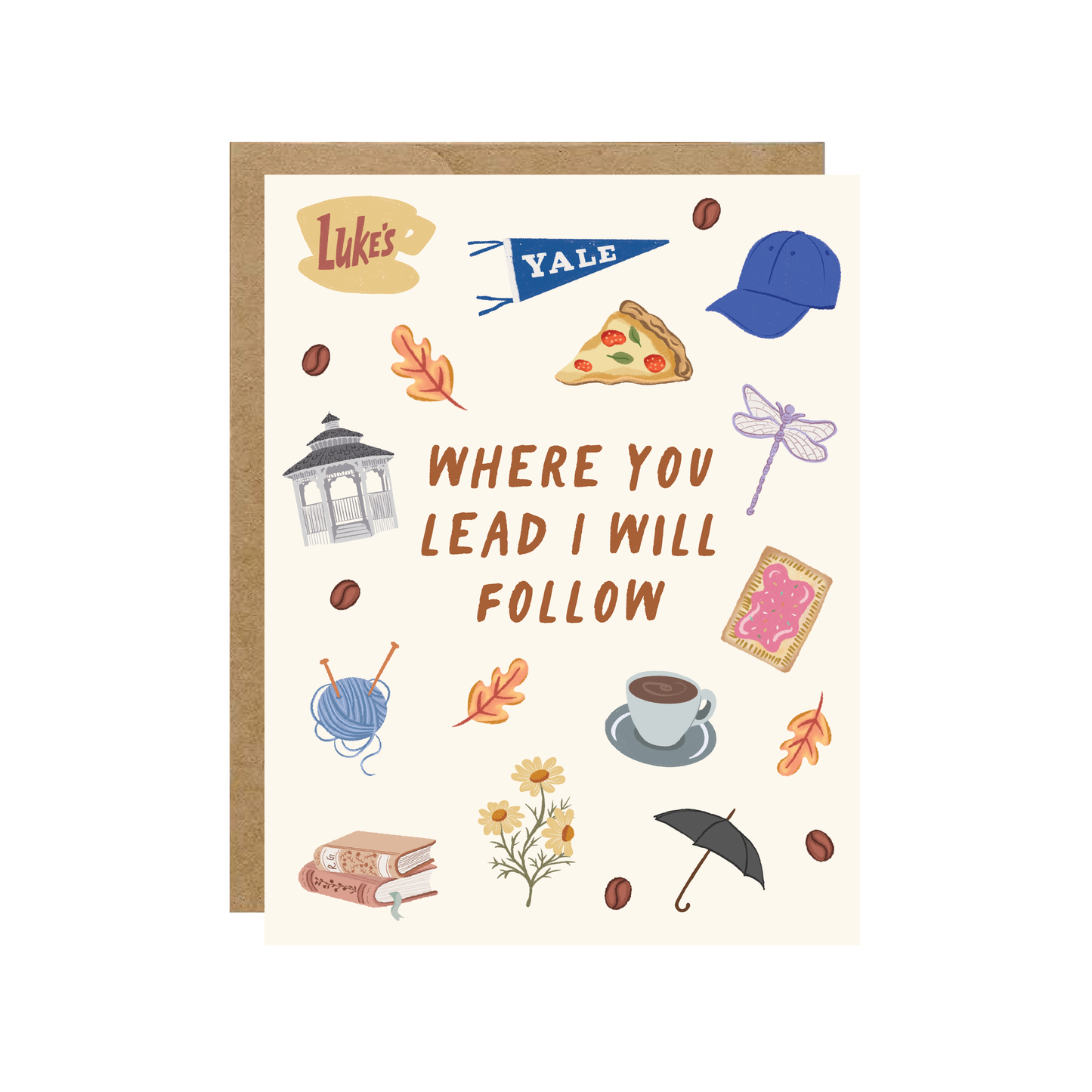 Where You Lead - Y2k Cozy Fall Gilmore Card