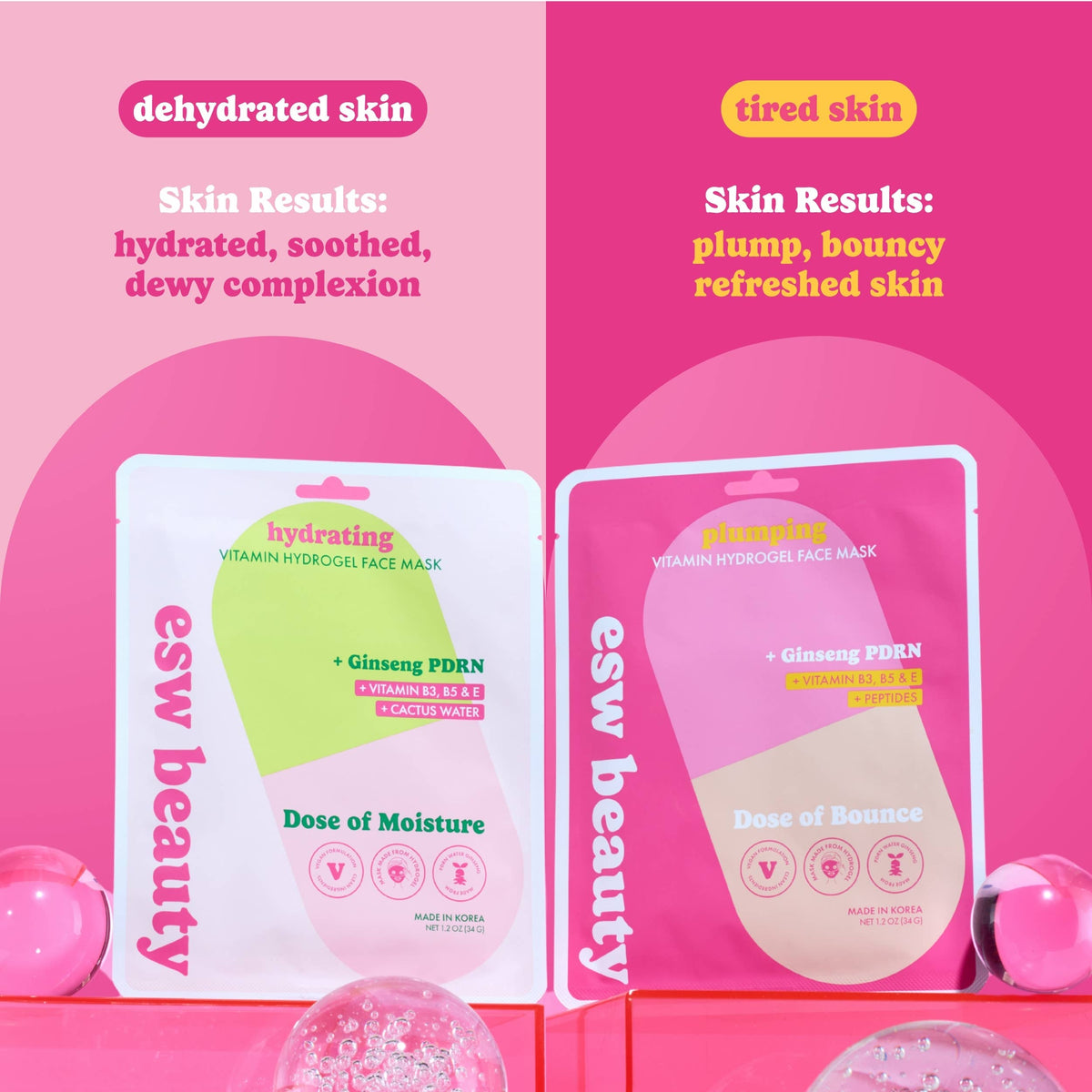Dose of Moisture Hydrating Hydrogel PDRN Face Mask: 1 pc