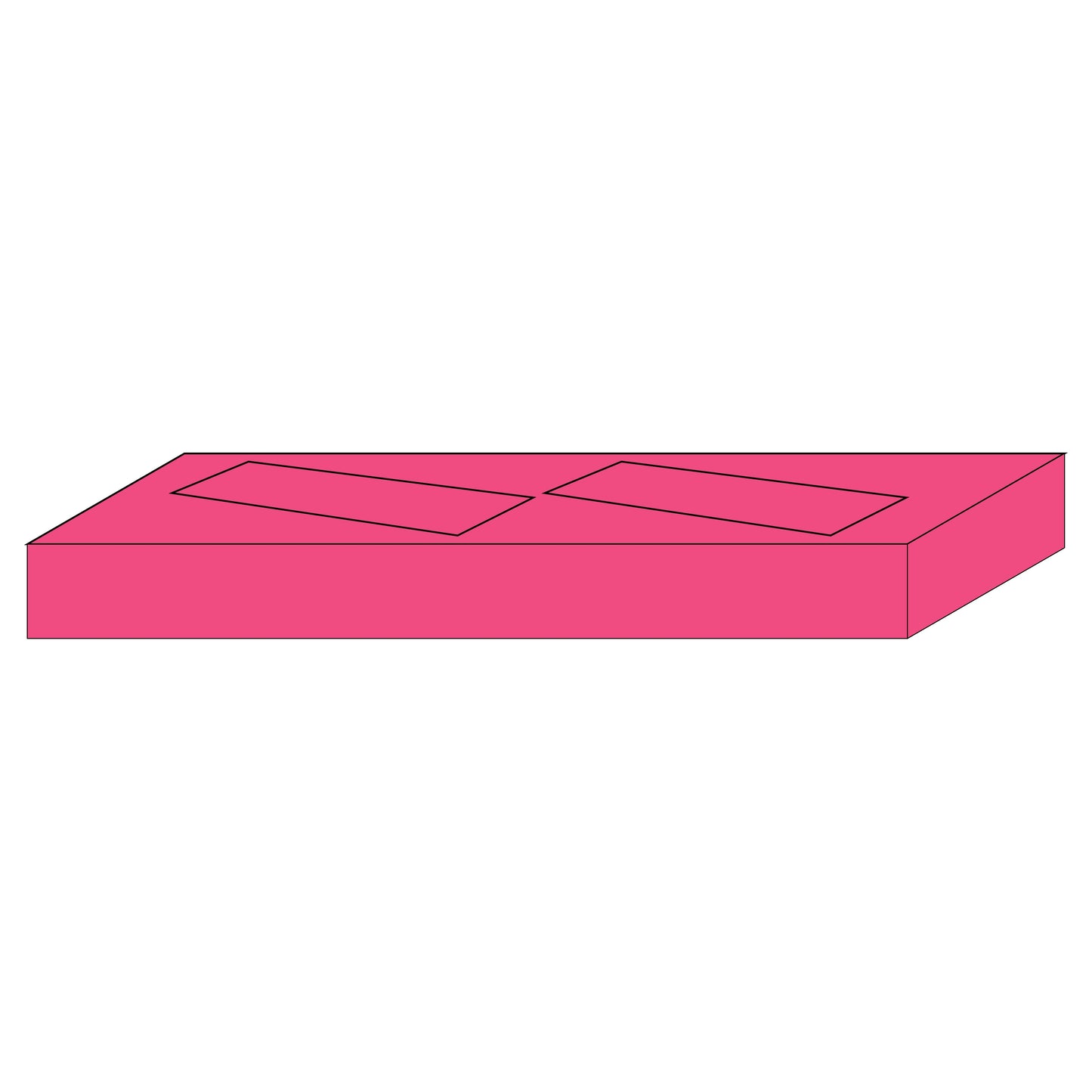 Pink Modular Display: Display Only (Not Filled)