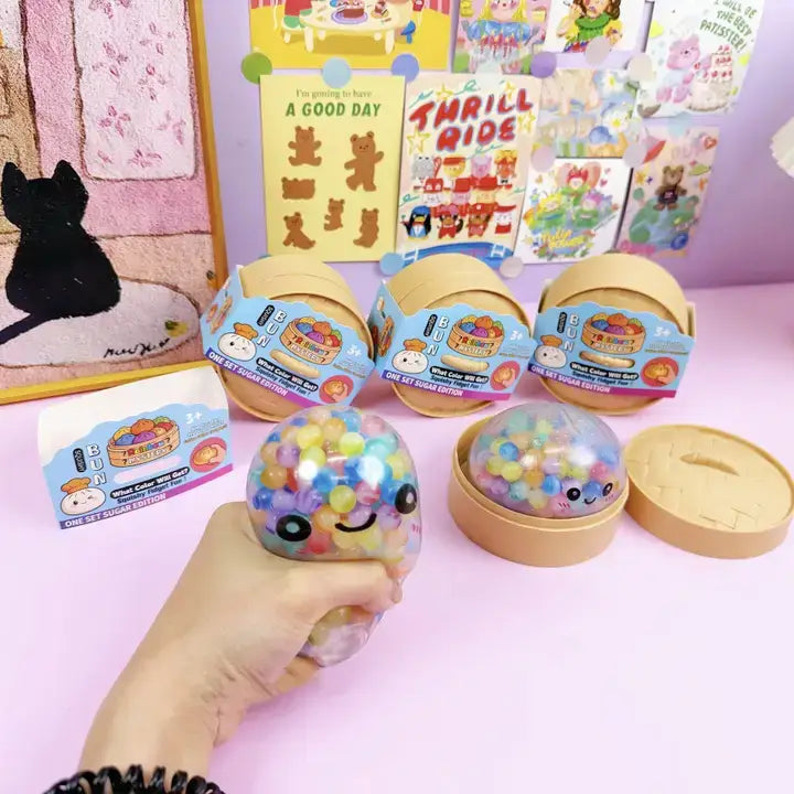 Bead Filled Dumpling Shape Squishy Soft Stress Relief Toy: Dreamy Dumpling / ONE SIZE