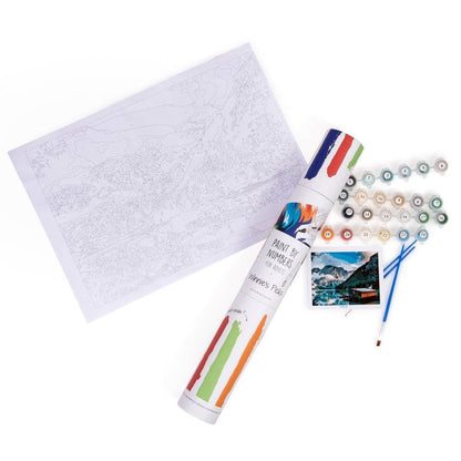 2025 Winter: Trail to the Cabin Paint-by-numbers Kit: Without Frame