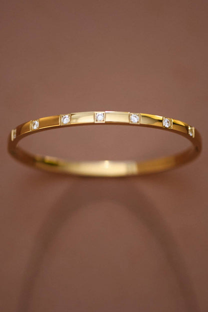 18K Gold Plated Waterproof Stainless Steel Bangle - 7615: S0OX3T7615