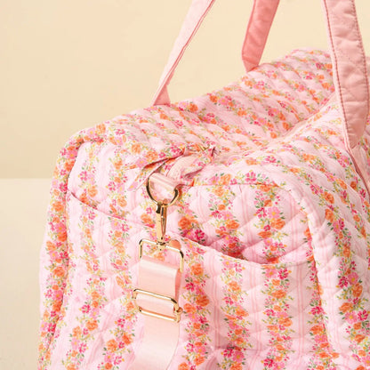 On-The-Go Quilted Weekender Bag-Petal Parade Pink