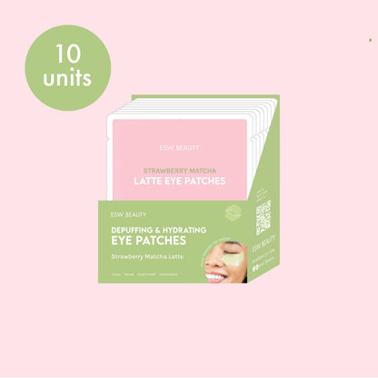 Strawberry Matcha Latte Depuffing & Hydrating Eye Patches Filled PDQ Display (10 pcs)