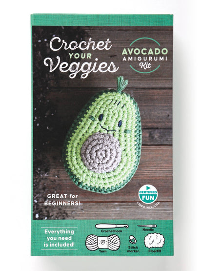 Crochet Your Veggies Amigurumi Kit Avocado