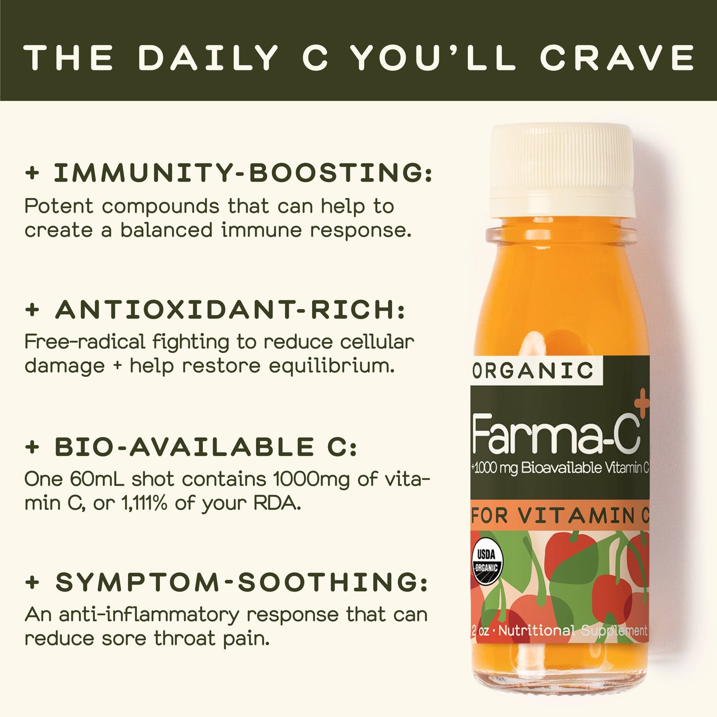 Greenhouse Farma-C + Wellness Shot for Vitamin C: Twelve Pack