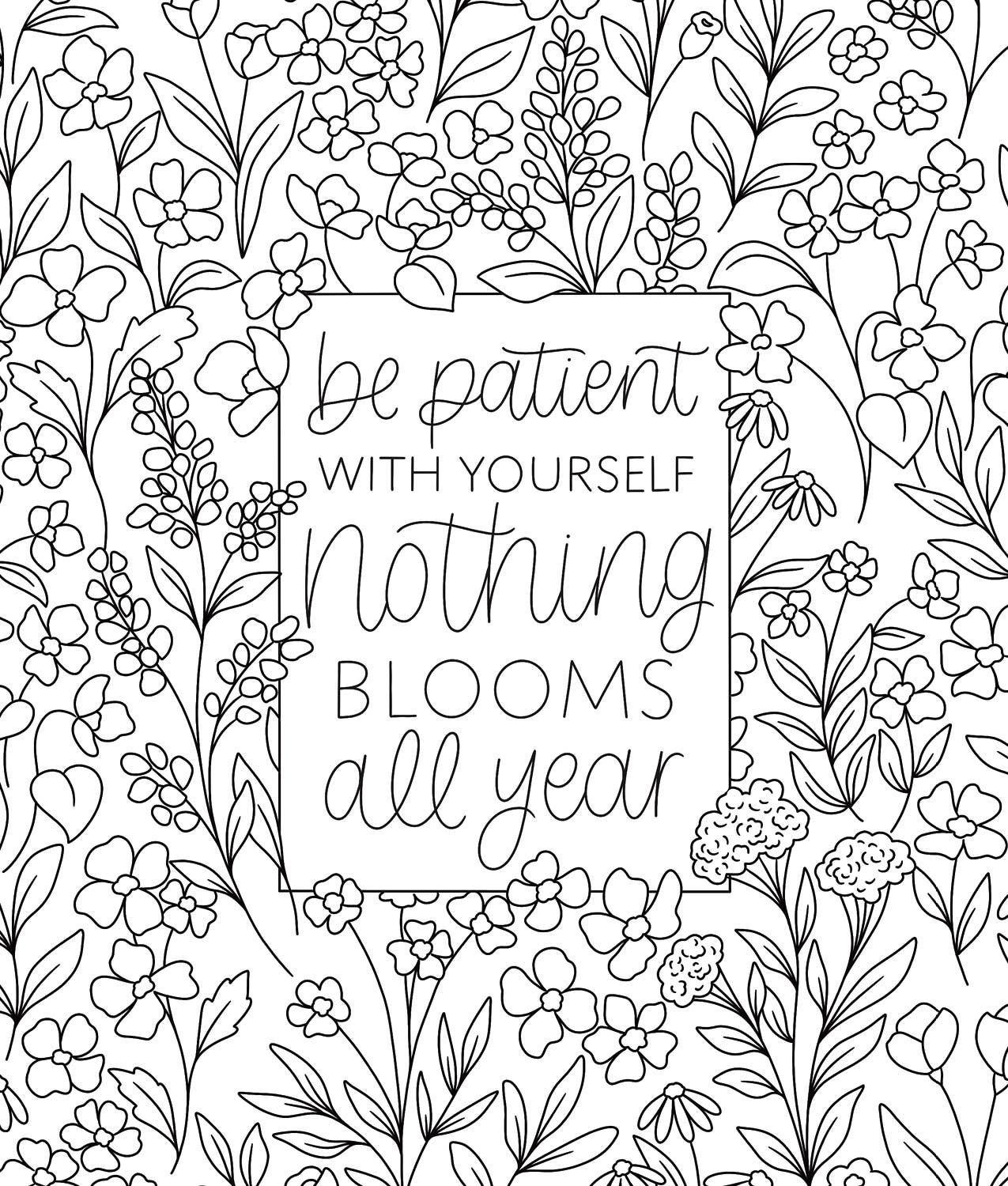 On the Bright Side Coloring Book: Floral Patterns