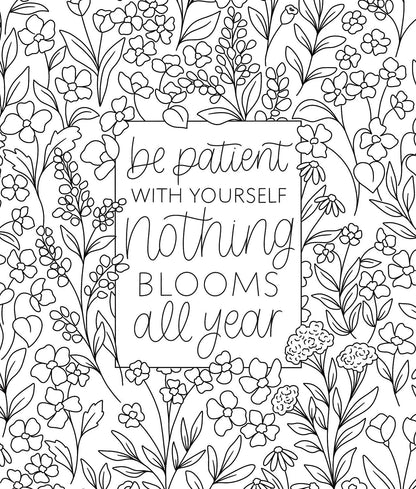 On the Bright Side Coloring Book: Floral Patterns