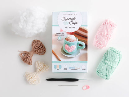 Crochet Café Amigurumi Kit Hot Cocoa