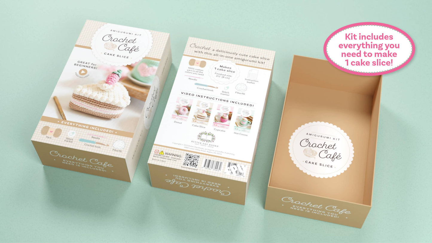 Crochet Café Amigurumi Kit Cake Slice