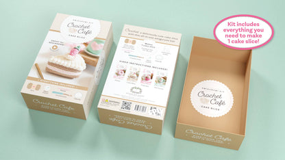 Crochet Café Amigurumi Kit Cake Slice