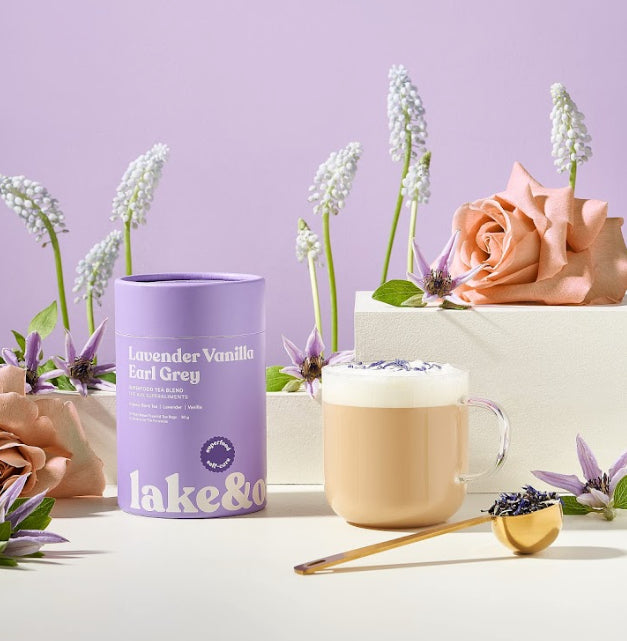 Lavender Vanilla Earl Grey -  Superfood Tea Blend: Retail Glass Jar