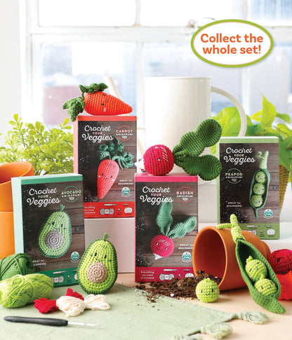 Crochet Your Veggies Amigurumi Kit Avocado