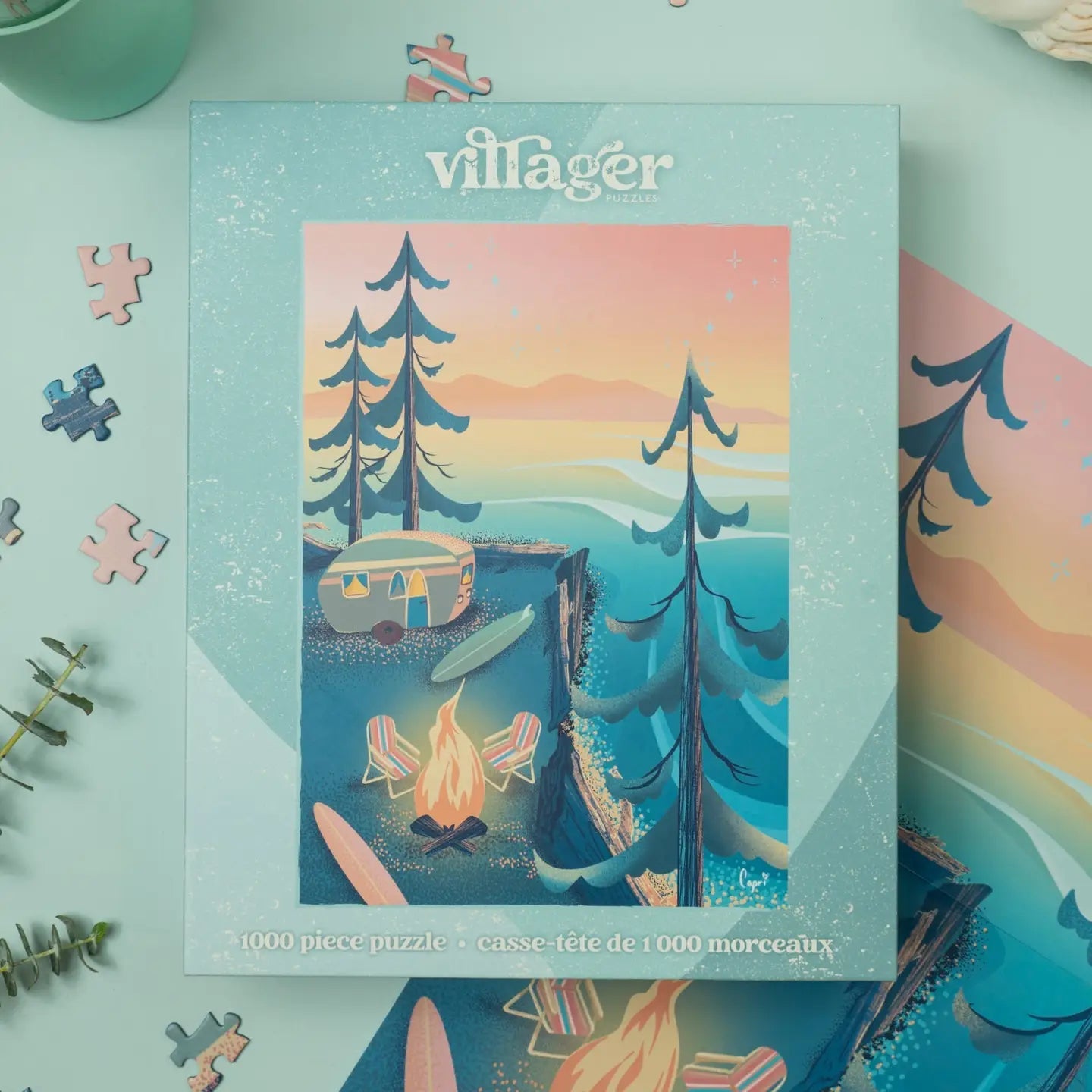 Coastal Camping 1000-Piece Puzzle | Designed in Bc Canada