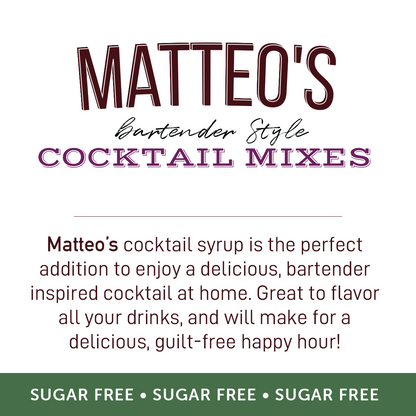 Matteo's Sugar Free Cocktail Mixes - Mojito - Delicious Cocktail Mixers, 0 Calories, 0 Sugar Cocktails, Keto Friendly Drinks: 1 Bottle