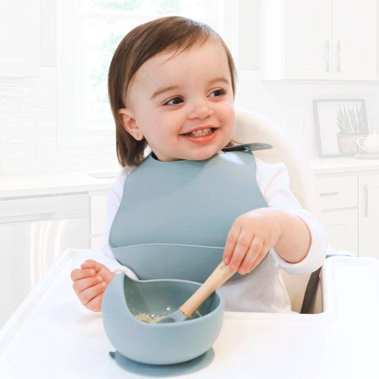Bowl & Wooden Spoon Set - Dusty Rose: Dusty Rose